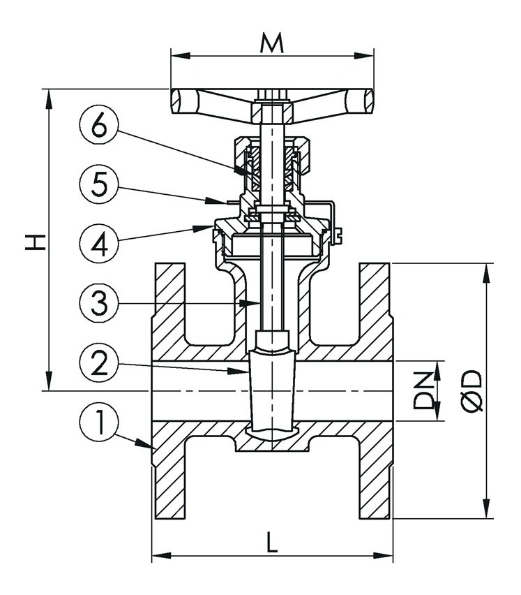 Gate Valve Drawing