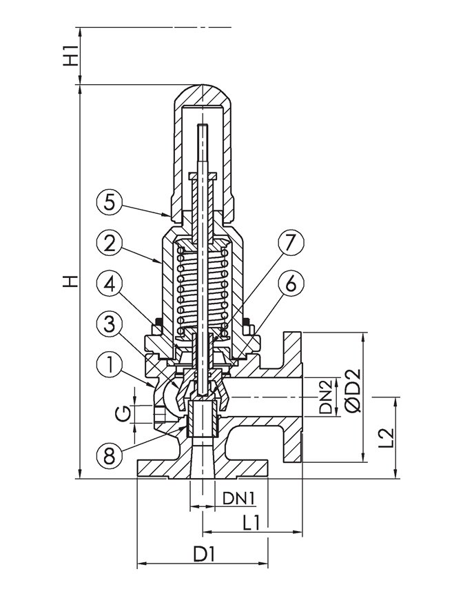 Full Stroke Safety Valve DWG