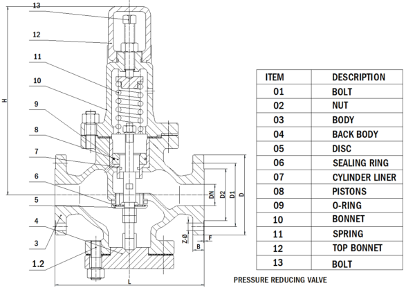 Direct Acting PRV DWG